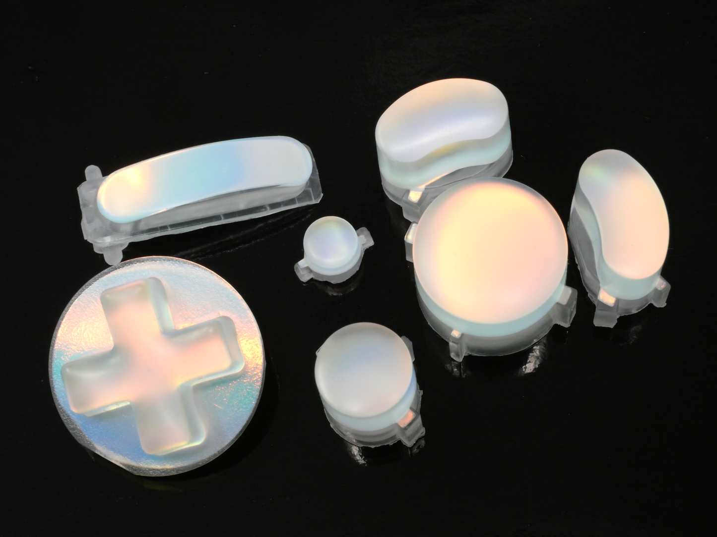 Opal Seaglass Glow in the Dark Flat Button Set