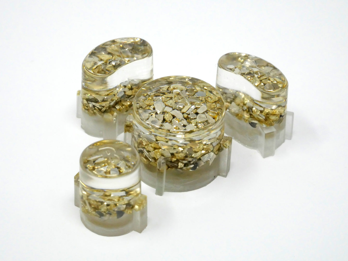 Gold Colored Rhinestones ABXY