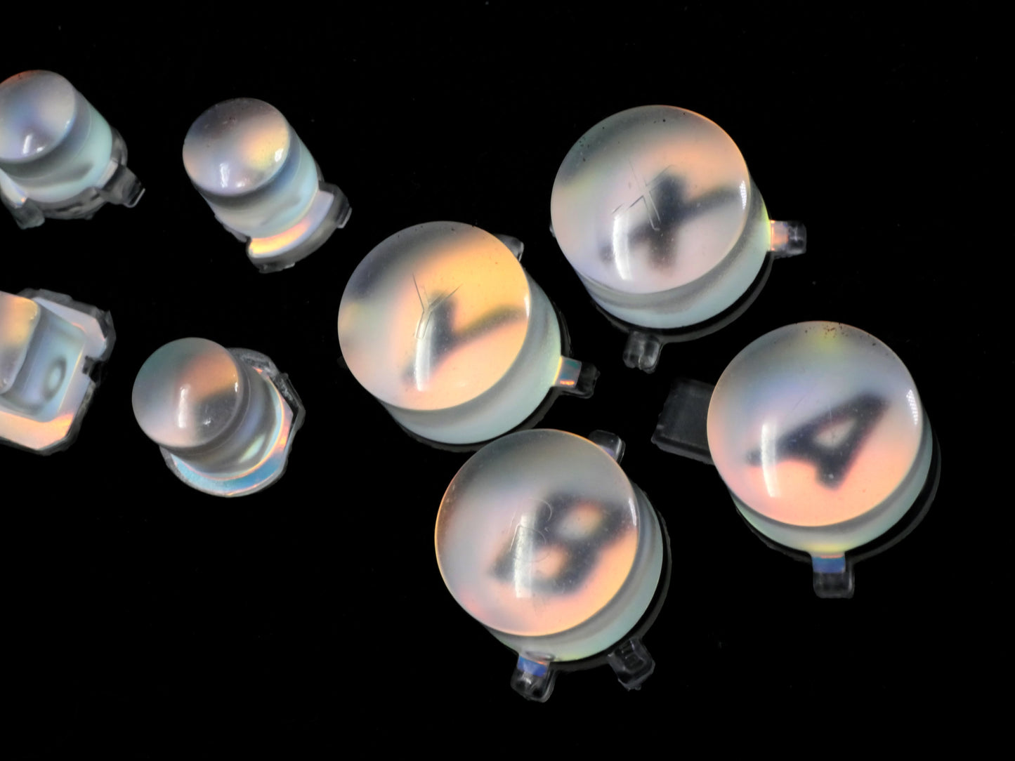 Cloudy Opal Letters Procon Button Set B Grade