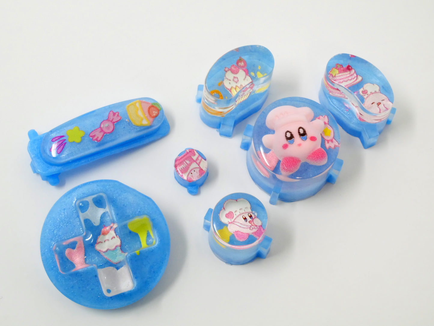 Bakery Kirby Gamecube Buttons Flats