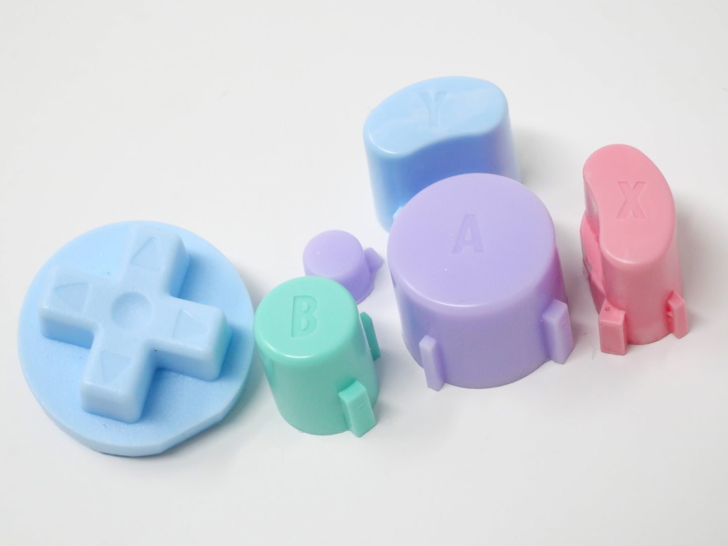 Pastel Mix A Gamecube Button Set