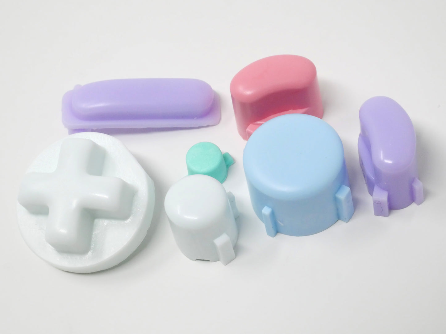 Pastel Mix Gamecube Button Set Bald