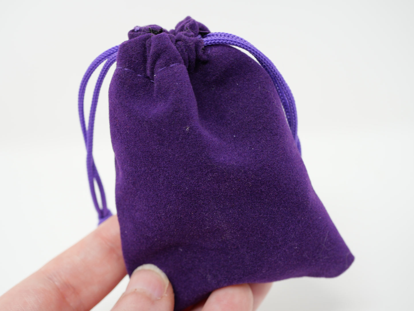 White and Purple Swirl Dice