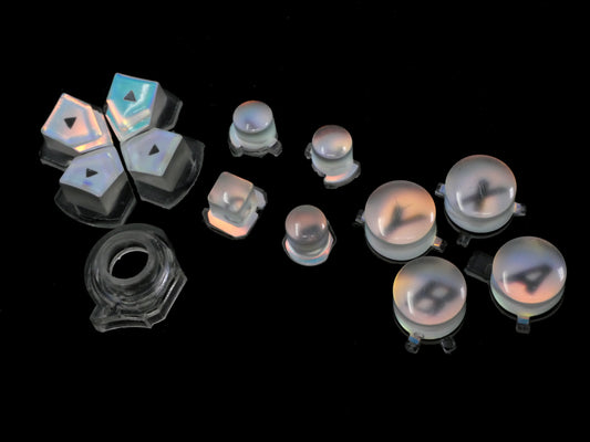 Cloudy Opal Letters Procon Button Set B Grade
