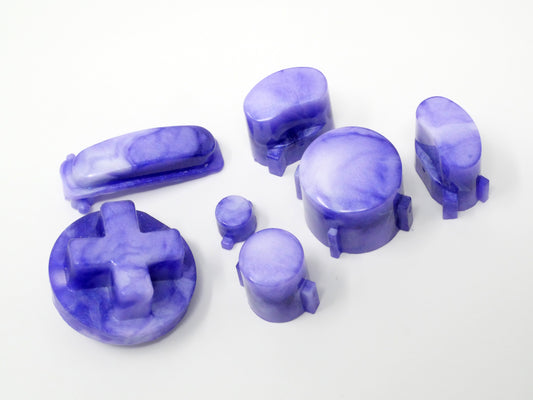 Lavender Clouds Gamecube Buttons Flats