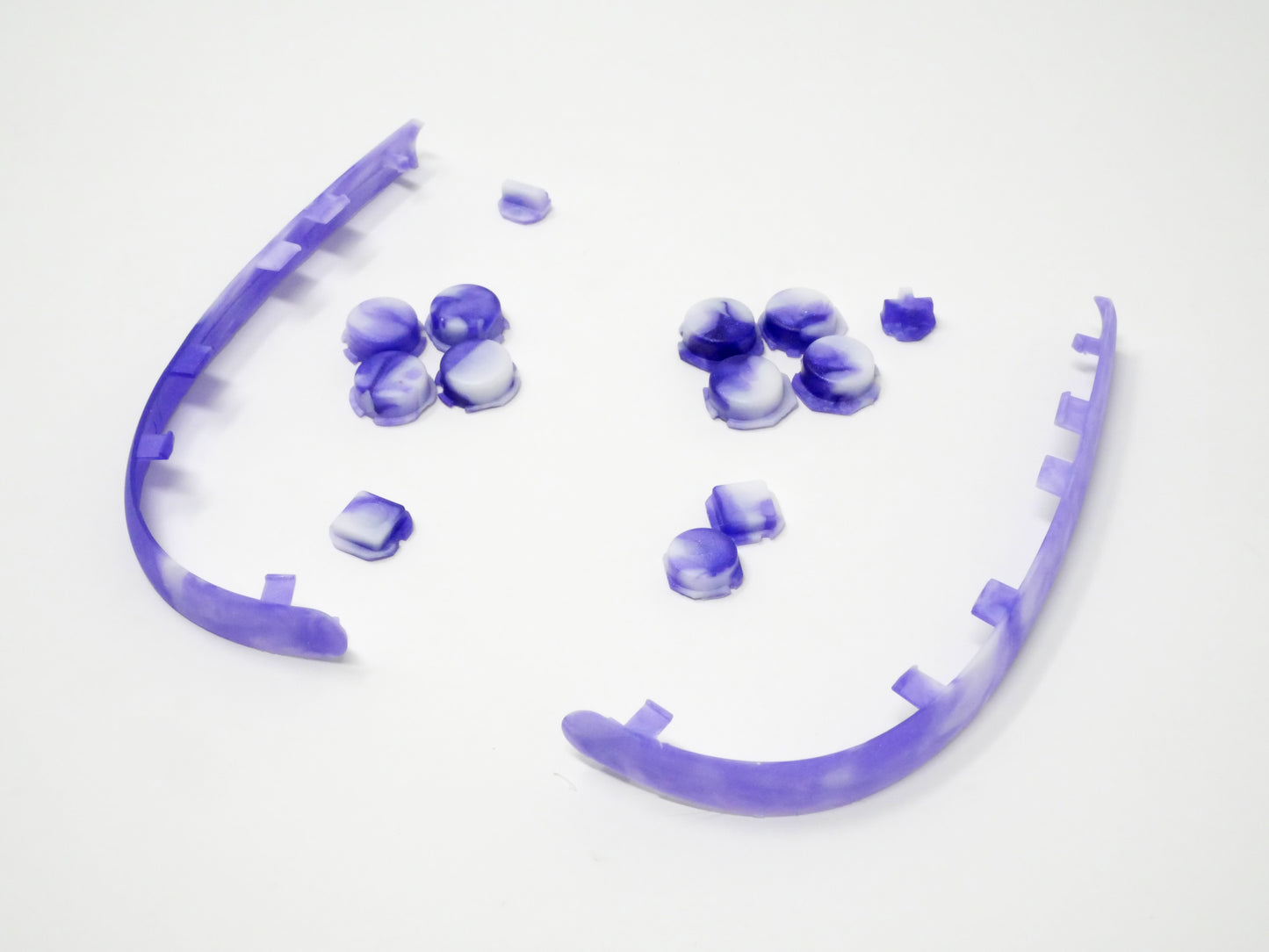 Lavender Clouds Switch2 Joycon Buttons