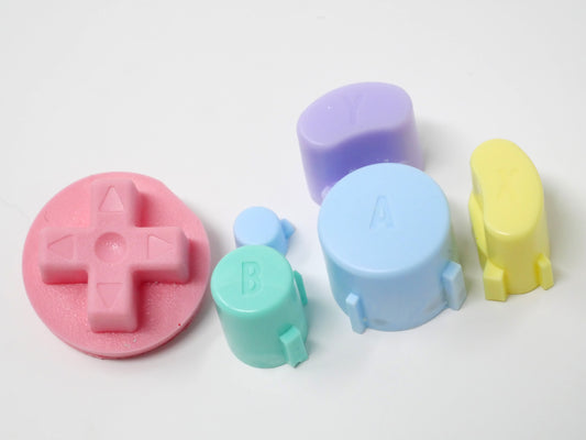 Pastel Mix C Gamecube Button Set