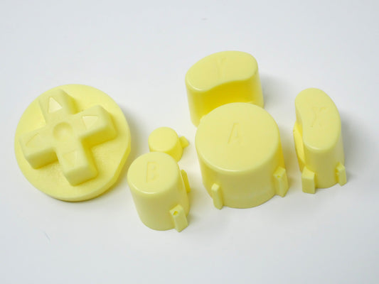 Pastel Yellow Gamecube Button Set