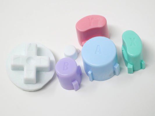 Pastel Mix D Gamecube Button Set