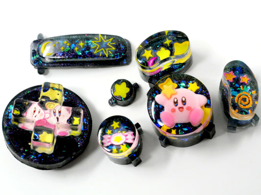 Rainbow Garden Kirby Gamecube Buttons Flats