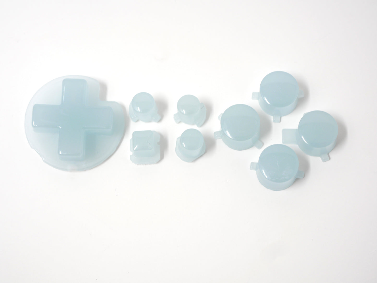 Blue Seaglass Glow in the Dark Switch 1 Pro Controller Buttons