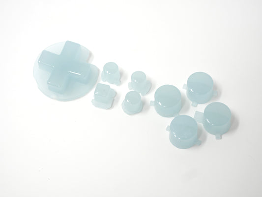 Blue Seaglass Glow in the Dark Switch 1 Pro Controller Buttons