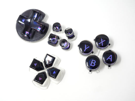 Holographic Purple/Black Switch 1 Pro Controller Buttons