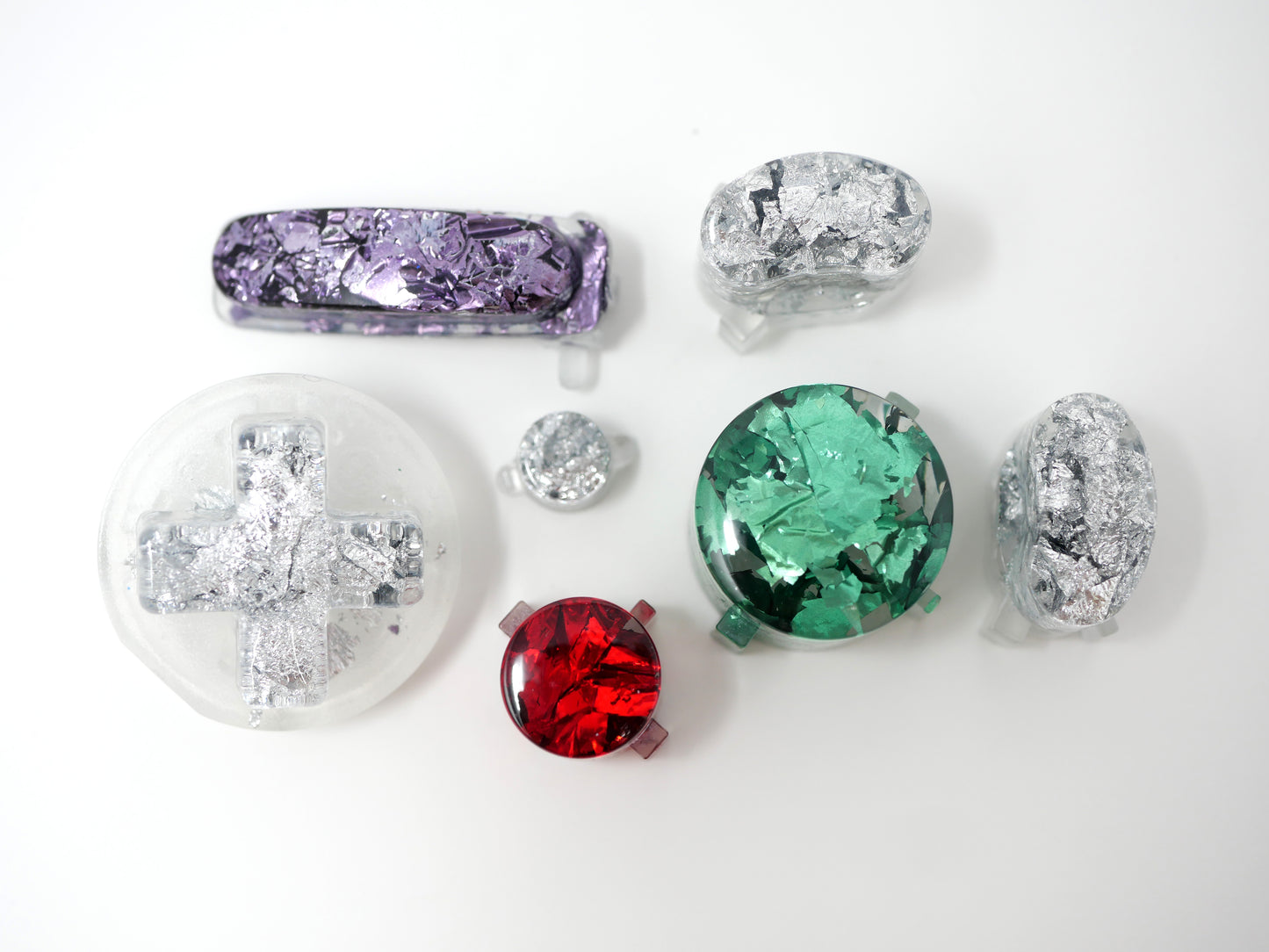 Metallic Shard Flat Gamecube Buttons
