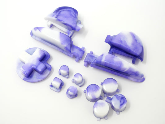 Glossy Lavender Clouds Switch 1 Pro Controller Buttons