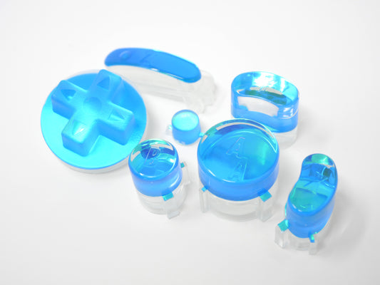 Dichroic Peacock Blue Gamecube Buttons