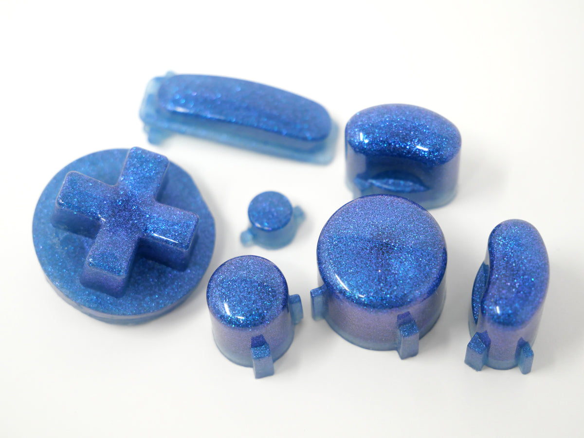 Mystic Blue Bald Gamecube Buttons