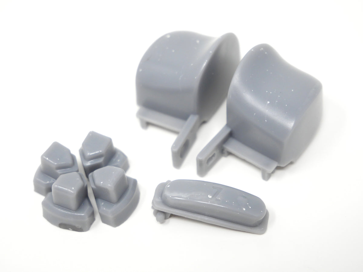 White Speckled Gray Split pad, Z and Ergo Triggers