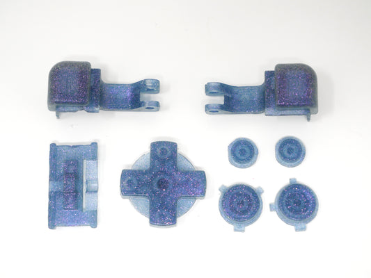 Purple and Blue Colorshift Gameboy Advance SP Buttons
